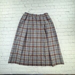 Genuine Pendleton Wool Tartan Women's Vintage Skirt, 1940s Size 26/XS/S